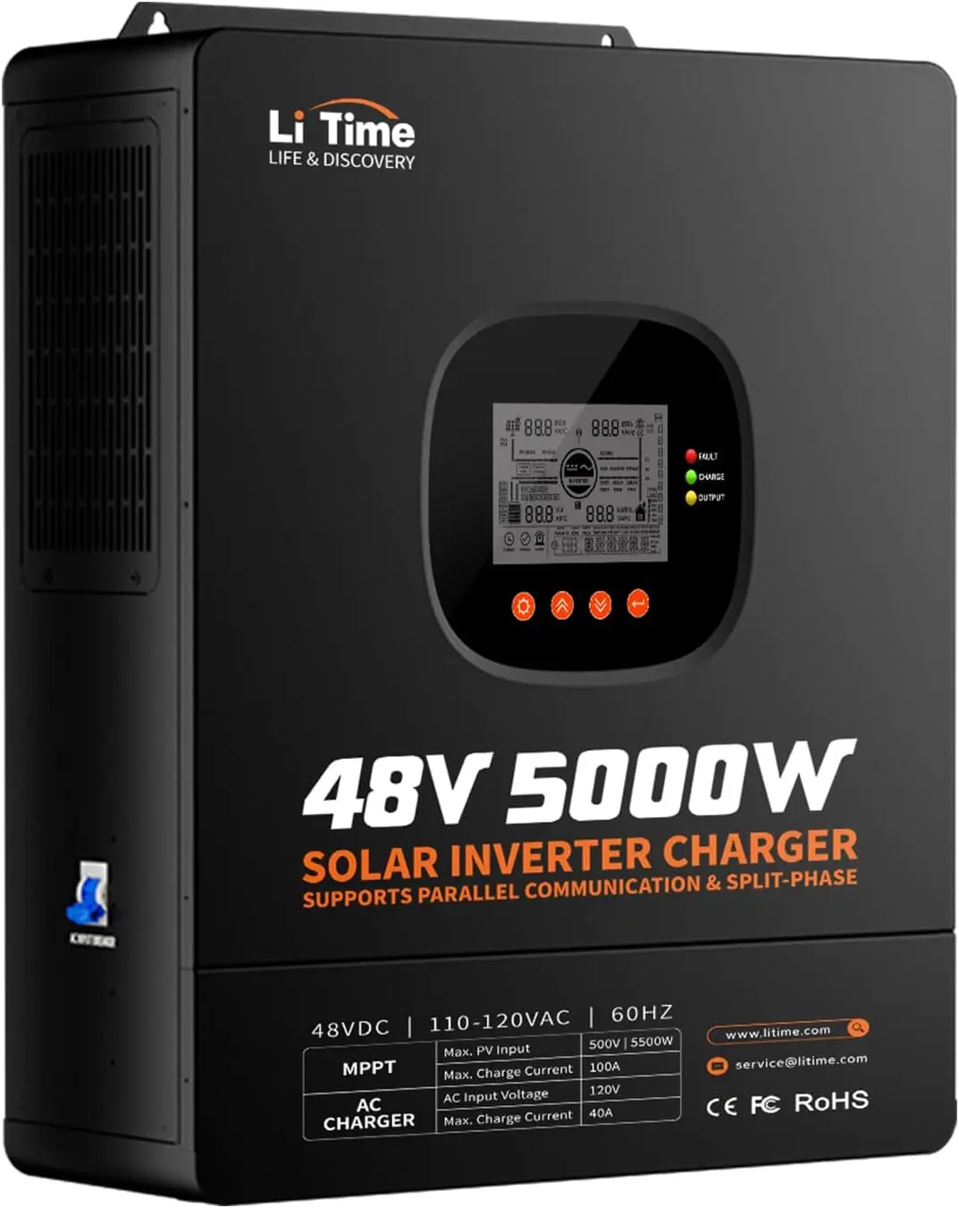 Parallel Solar Inverter 48V 5000W Mppt - Inverter Gelombang Sinus Murni LiTime 5000W,