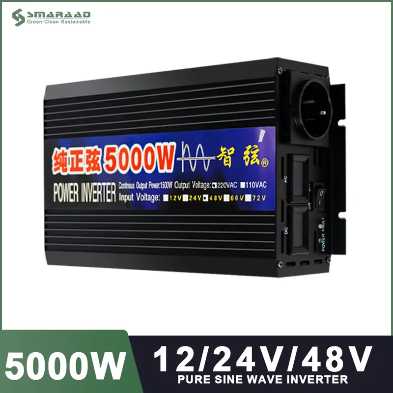 SMARAAD 5000W 12V 24V 48V DC k - Pure Sine Wave Inverter 5000W 48V 220V ulasan dan harga