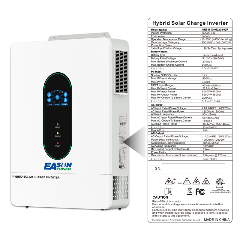 EASUN POWER 120V/110V 12KW inv - Grid Tie Inverter Limiter 2000W ulasan dan harga