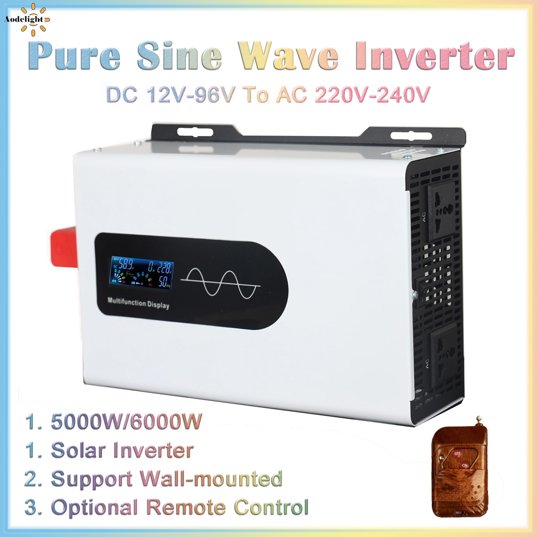 Inverter gelombang sinus murni - Off Grid Solar Inverter 48V 6000W ulasan dan harga