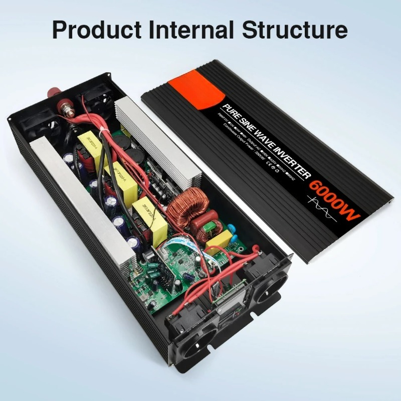Inverter Surya Gelombang Sinus - Pure Sine Wave Inverter 5000W 48V 220V ulasan dan harga