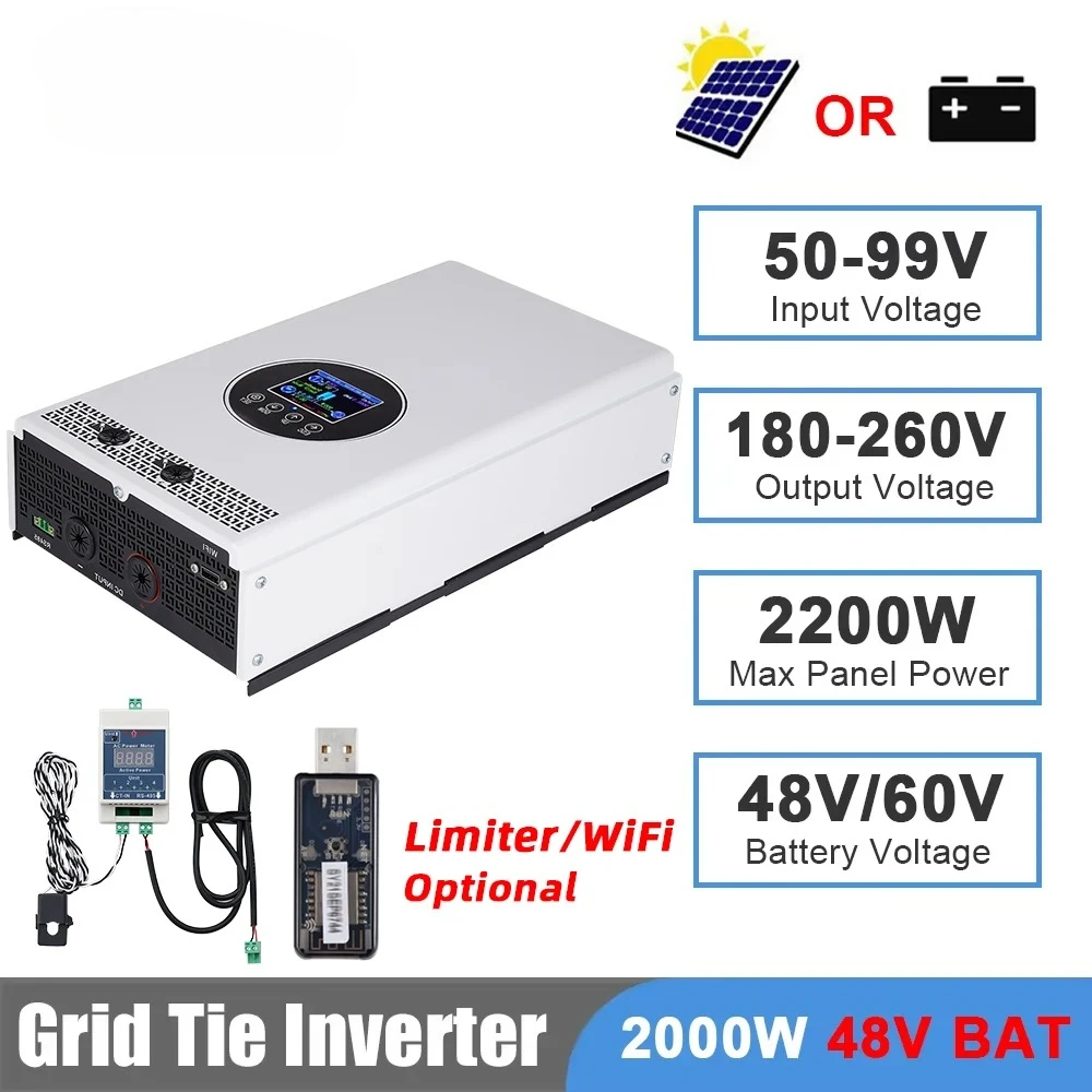Inverter Grid Tie 2000W 1500W, - Grid Tie Inverter Limiter 2000W ulasan dan harga