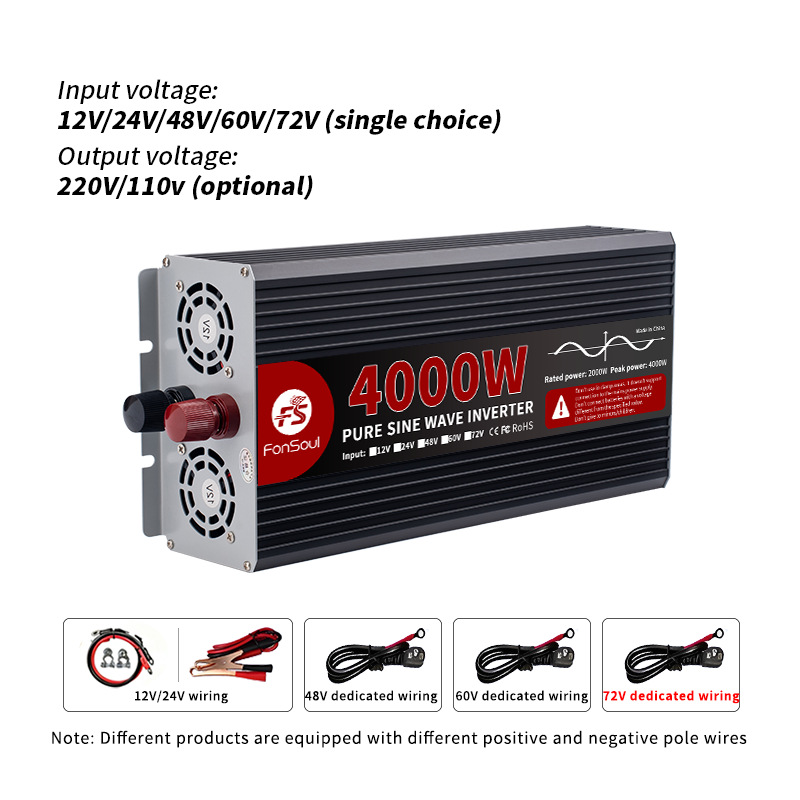 6000W 5000W 4000W 3000W Invert - Pure Sine Wave Inverter 5000W 48V 220V ulasan dan harga