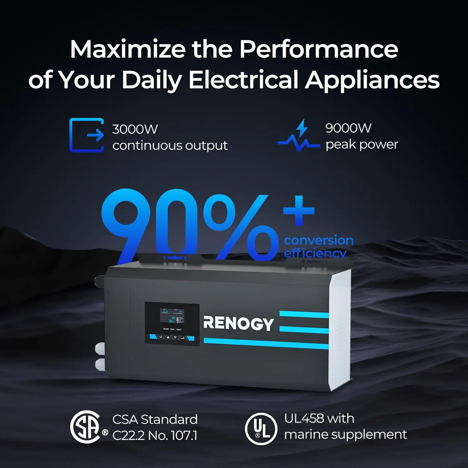 Renogy 3000w Inverter Pengisi  - Rv Pure Sine Inverter Charger 3000W 12V ulasan dan harga